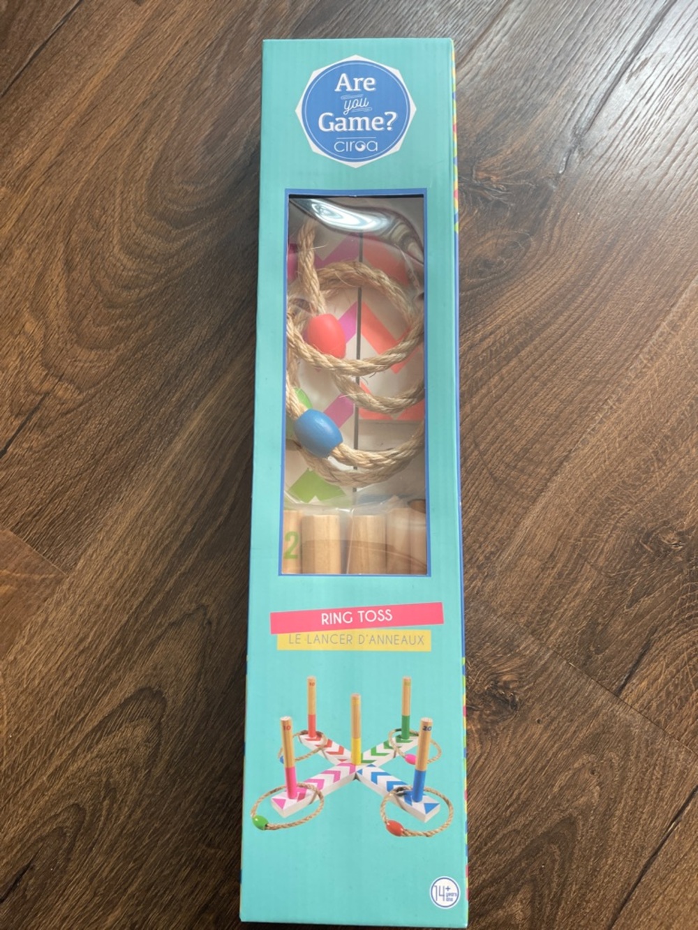Ciroa Ring Toss Game - Teal, Pink, Blue, Green